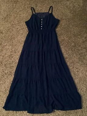 Pretty Garden sleeveless dress, color: navy, size: L